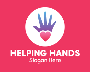 Social Welfare Foundation Hand logo design