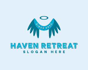 Holy Wings Retreat logo design