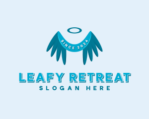 Holy Wings Retreat logo design