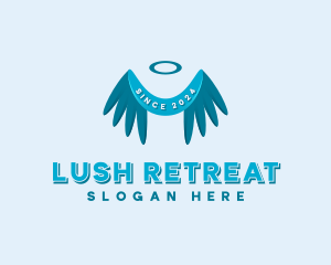 Holy Wings Retreat logo design