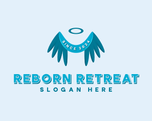 Holy Wings Retreat logo design