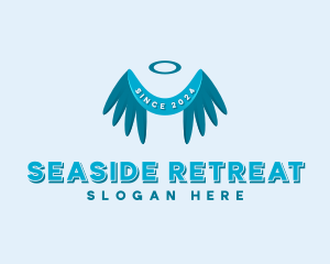 Holy Wings Retreat logo design