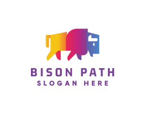 Gradient Wild Bison logo