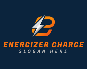 Thunderbolt Energy Letter E logo design