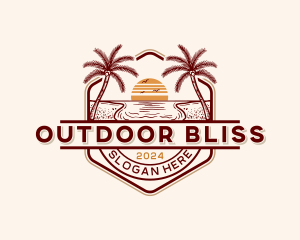 Vacation Beach Getaway logo design