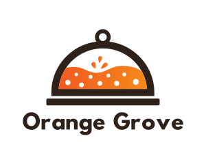 Orange Juice Tray logo design