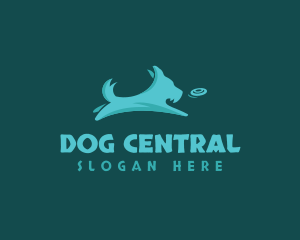 Pet Dog Terrier Fetch logo design