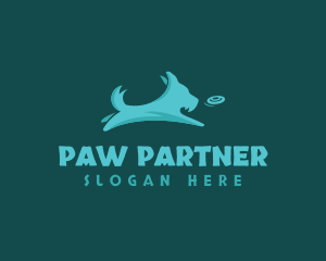 Pet Dog Terrier Fetch logo design