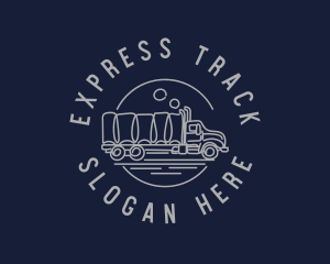 Logistics Haulage Truck logo design