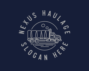 Logistics Haulage Truck logo design