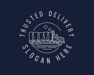 Logistics Haulage Truck logo design