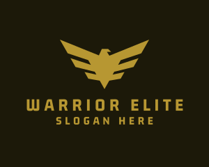 Gold Military Eagle logo