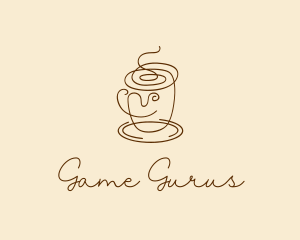 Coffee Cup Cafe Scribble  Logo