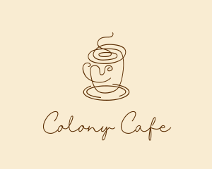 Coffee Cup Cafe Scribble  logo design