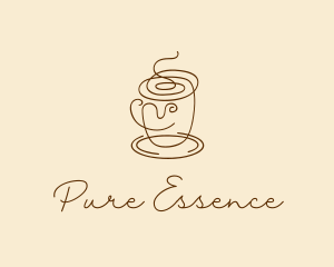 Coffee Cup Cafe Scribble  logo design