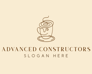 Coffee Cup Cafe Scribble  logo design