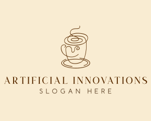 Coffee Cup Cafe Scribble  logo design