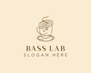 Coffee Cup Cafe Scribble  logo design