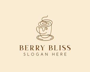 Coffee Cup Cafe Scribble  logo design