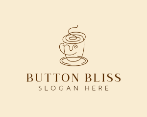 Coffee Cup Cafe Scribble  logo design