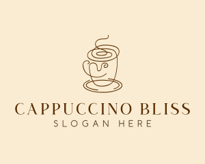 Coffee Cup Cafe Scribble  logo design