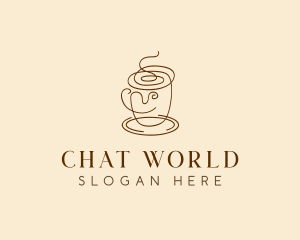 Coffee Cup Cafe Scribble  logo design