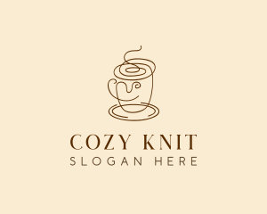 Coffee Cup Cafe Scribble  logo design