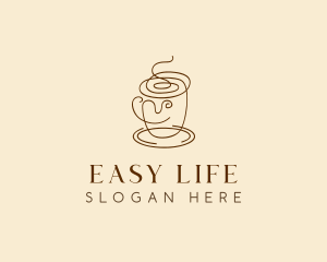 Coffee Cup Cafe Scribble  logo design