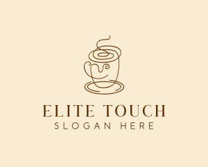 Coffee Cup Cafe Scribble  logo design