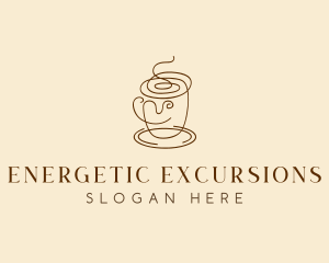 Coffee Cup Cafe Scribble  logo design