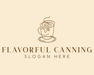 Coffee Cup Cafe Scribble  logo design