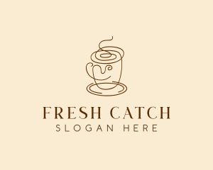 Coffee Cup Cafe Scribble  logo design