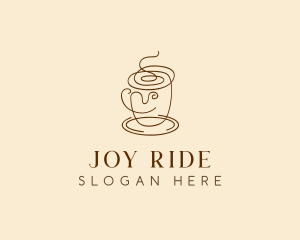 Coffee Cup Cafe Scribble  logo design