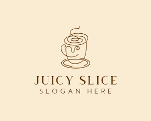 Coffee Cup Cafe Scribble  logo design