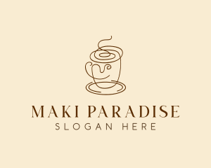 Coffee Cup Cafe Scribble  logo design