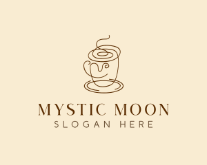 Coffee Cup Cafe Scribble  logo design