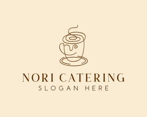 Coffee Cup Cafe Scribble  logo design