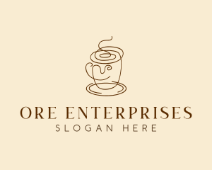 Coffee Cup Cafe Scribble  logo design