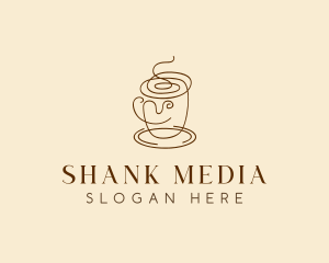 Coffee Cup Cafe Scribble  logo design