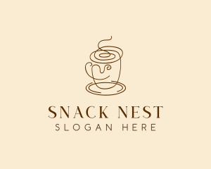 Coffee Cup Cafe Scribble  logo design