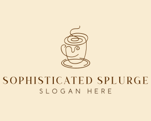 Coffee Cup Cafe Scribble  logo design