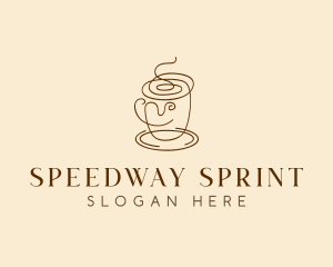 Coffee Cup Cafe Scribble  logo design