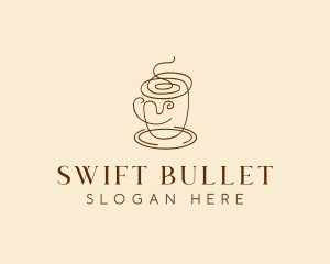 Coffee Cup Cafe Scribble  logo design