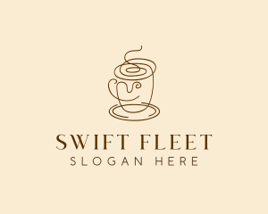 Coffee Cup Cafe Scribble  logo design