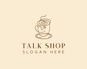 Coffee Cup Cafe Scribble  logo design