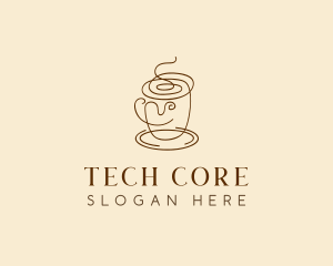 Coffee Cup Cafe Scribble  logo design