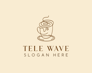 Coffee Cup Cafe Scribble  logo design