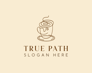 Coffee Cup Cafe Scribble  logo design