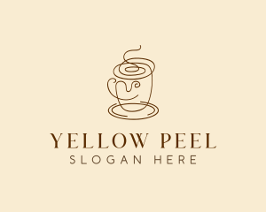 Coffee Cup Cafe Scribble  logo design