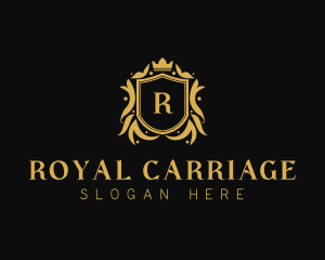 Wreath Royal Shield logo design